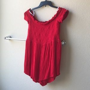 GUESS red romper size M
